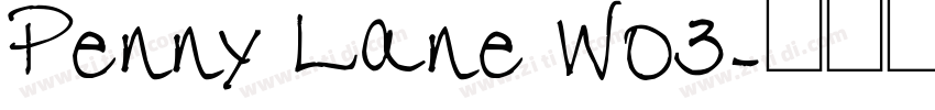 Penny Lane W03字体转换